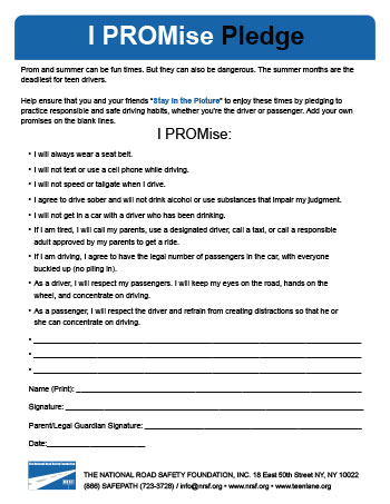 Thumbnail of a document with the i promise pledge
